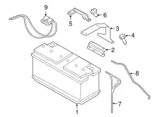 Аккумулятор PORSCHE 7PP 915 105