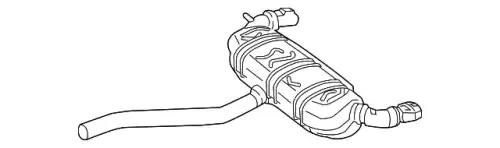Muffler & Pipe ! \15>20 MB GLA 250 2.0L L4 156 490 16 81