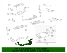 CATALYTIC CONVERTER SYS. 163490971480 MB