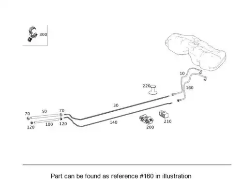 FUEL LINE 2124701664 MB