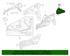 End Panel !Right \06>19 MB GLE 400 3.0L V6 164 620 06 33