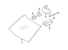 164 670 05 00 Windshield ! \06>12 MB GL 350 3.0L V6