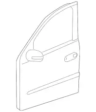 Door Shell !Right \06>12 MB GL 350 3.0L V6 164 720 10 05 64