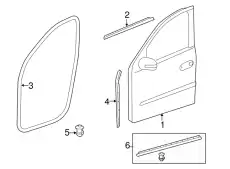 Door Shell !Right \06>12 MB GL 350 3.0L V6 164 720 10 05 64