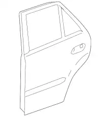 Door Shell !Left \06>11 MB ML 350 3.0L V6 164 730 07 05 64