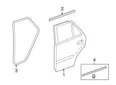 Door Shell !Left \06>11 MB ML 350 3.0L V6 164 730 07 05 64