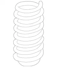 Coil Spring !Front \12>19 MB GLE 400 3.0L V6 166 321 18 04