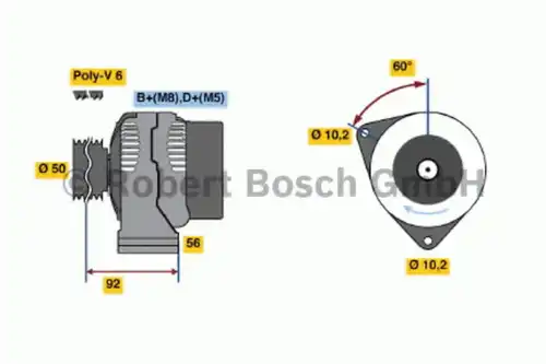 Генератор BOSCH 0 123 520 012