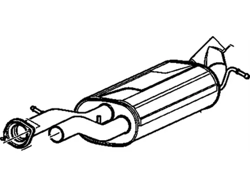 Глушитель задняя часть 10398386 DAEWOO