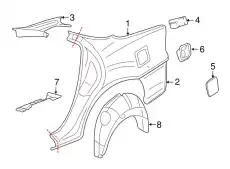 Подкрылок GM 10439810