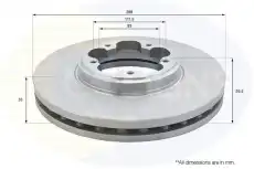 Тормозной диск COMLINE ADC1250V вентилируемый , передняя ось