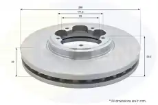 Тормозной диск COMLINE ADC1250V вентилируемый , передняя ось