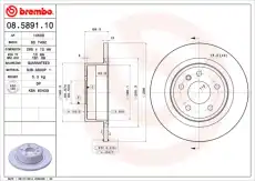 Тормозной диск BREMBO 8589110
