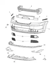 ЗАГЛУШКА БАМПЕРА ПЕРЕДНЕГО 68079852AB CHRYSLER