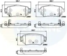 Тормозные колодки дисковые COMLINE CBP32277