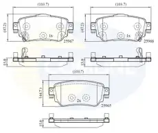 Тормозные колодки дисковые COMLINE CBP32277