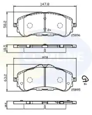 Тормозные колодки дисковые COMLINE CBP32232