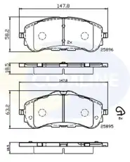 Тормозные колодки дисковые COMLINE CBP32232