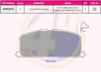 Тормозные колодки дисковые 4U 4UP03472