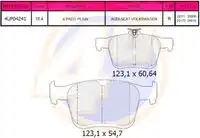 Тормозные колодки дисковые 4U 4UP04241