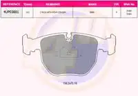 Тормозные колодки дисковые 4U 4UP03881