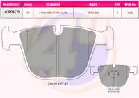 Тормозные колодки дисковые 4U 4UP04179