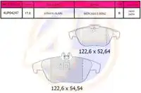 Тормозные колодки дисковые 4U 4UP04247