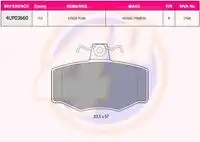Тормозные колодки дисковые 4U 4UP03660
