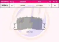 Тормозные колодки дисковые 4U 4UP03911
