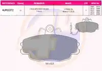 Тормозные колодки дисковые 4U 4UP03372