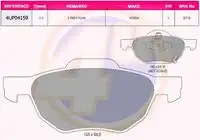 Тормозные колодки дисковые 4U 4UP04159