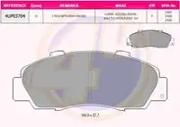 Тормозные колодки дисковые 4U 4UP03704