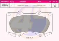 Тормозные колодки дисковые 4U 4UP03891