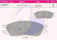 Тормозные колодки дисковые 4U 4UP03797
