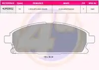 Тормозные колодки дисковые 4U 4UP03932