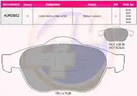 Тормозные колодки дисковые 4U 4UP03852