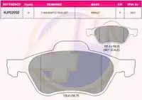 Тормозные колодки дисковые 4U 4UP03950