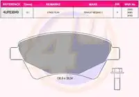 Тормозные колодки дисковые 4U 4UP03849