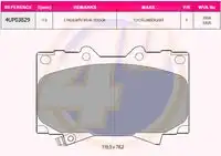 Тормозные колодки дисковые 4U 4UP03829