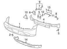 Бампер 12335680 DAEWOO