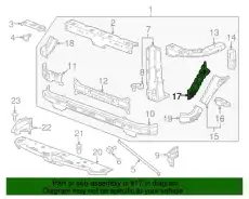 Кронштейн радиатора 22900103 GM