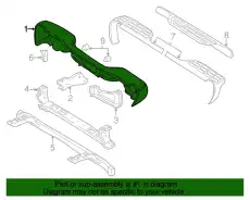 BUMPER PK 12496087 GM