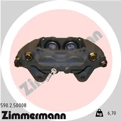 Суппорт тормозной ZIMMERMANN 590.2.50008