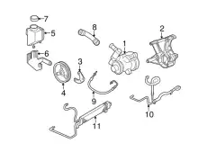  КРОНШТЕЙН НАСОСА ГУР 12555222 GM