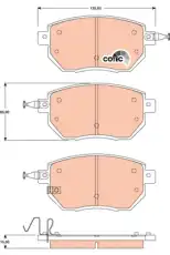 Тормозные колодки дисковые TRW GDB3416
