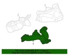 Коллектор выпускной GM 12615497