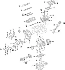 Распредвал GM 12632272
