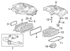 Прокладка коллектора GM 12659280