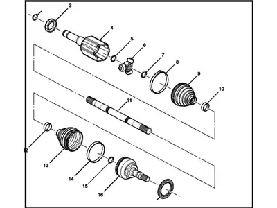 SHAFT 13334704 GM
