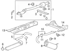 MUFFLER 13343364 GM